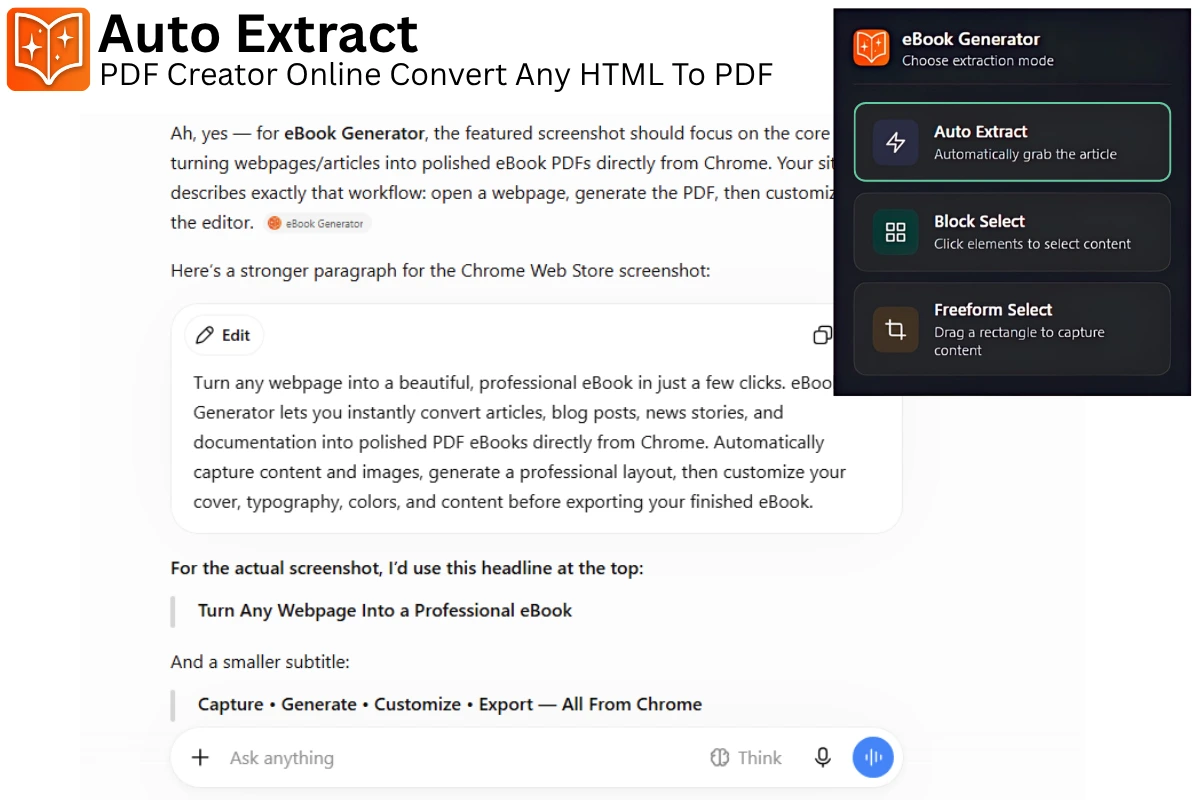 Automatically Extract the Main Content From Any Webpage